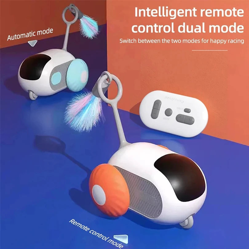 Smart Interactive Cat Car Toy – Automatic Moving Remote-Controlled Mouse for Indoor Play