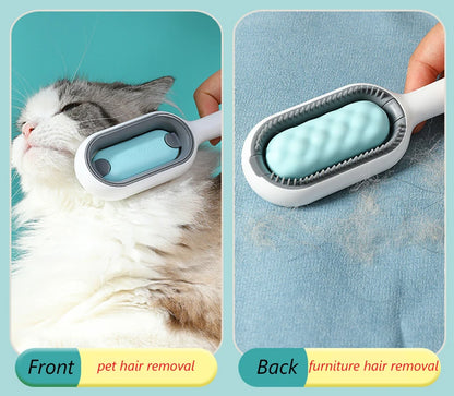 Double-Sided Pet Hair Removal Brush – Grooming Comb for Cats & Dogs