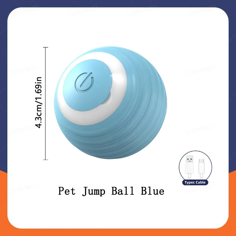 Smart Interactive Pet Ball – USB Rechargeable Automatic Moving Toy for Dogs & Cats