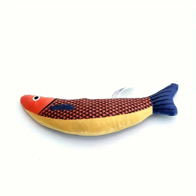 3D Realistic Fish Cat Toy – Interactive Catnip Plush Chew & Bite Pillow