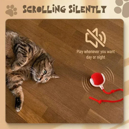 Rechargeable Smart Rolling Ball – Automatic Interactive Pet Toy for Cats & Dogs