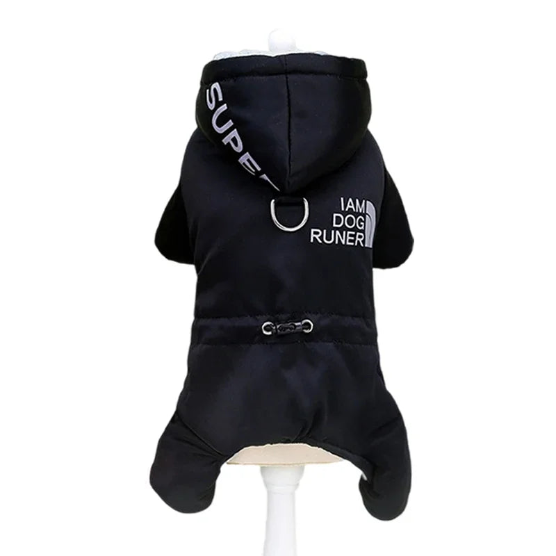 Waterproof Winter Dog Jumpsuit – Warm Hooded Coat for Small & Medium Dogs