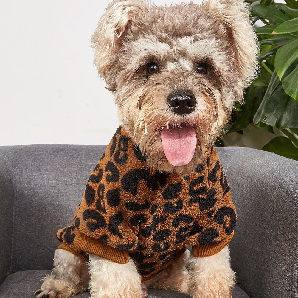 Cozy Winter Pet Sweater – Warm Fleece Jacket for Small Dogs & Cats