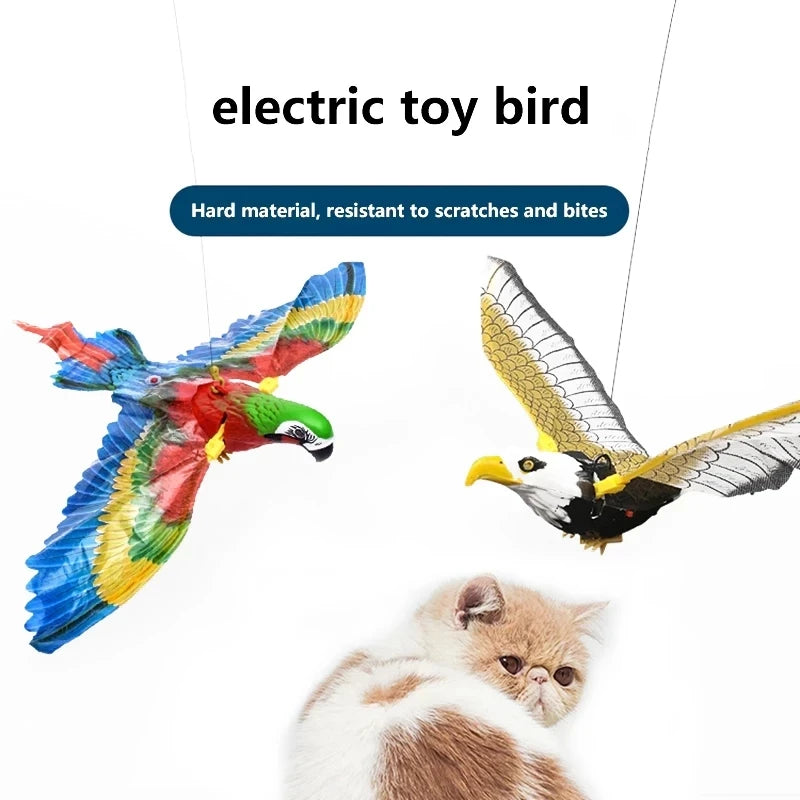 Electric Flying Bird Cat Toy – Interactive Hanging Eagle Teaser for Play & Exercise