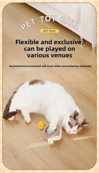 Automatic Rolling Cat Ball – Interactive Self-Moving Toy for Kittens & Cats