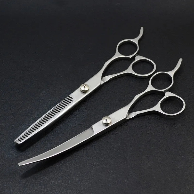 Professional Pet Grooming Scissors Set – Dog & Cat Hair Cutting & Trimming Tools