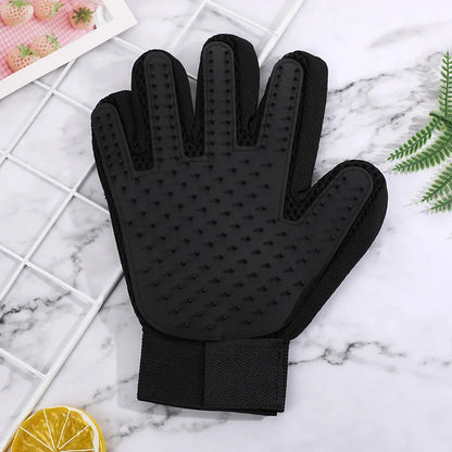 Pet Grooming Glove – Gentle Deshedding & Massage Brush for Cats & Dogs