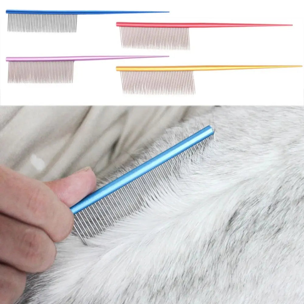 Stainless Steel Pet Flea Comb – Non-Rust, Fine-Tooth Grooming for Dogs & Cats