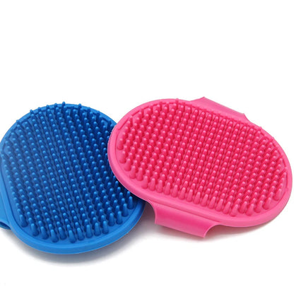 Soft Silicone Pet Bath Brush – Gentle Massage & Hair Removal Comb for Dogs & Cats