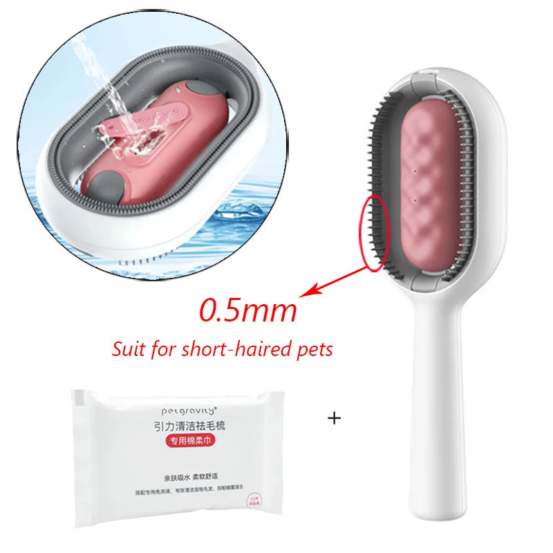 Double-Sided Pet Hair Removal Brush – Grooming Comb for Cats & Dogs