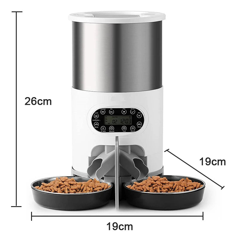 Smart Automatic Pet Feeder – App-Controlled Food Dispenser for Cats & Dogs