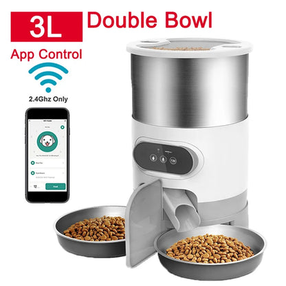 Smart Automatic Pet Feeder – App-Controlled Food Dispenser for Cats & Dogs