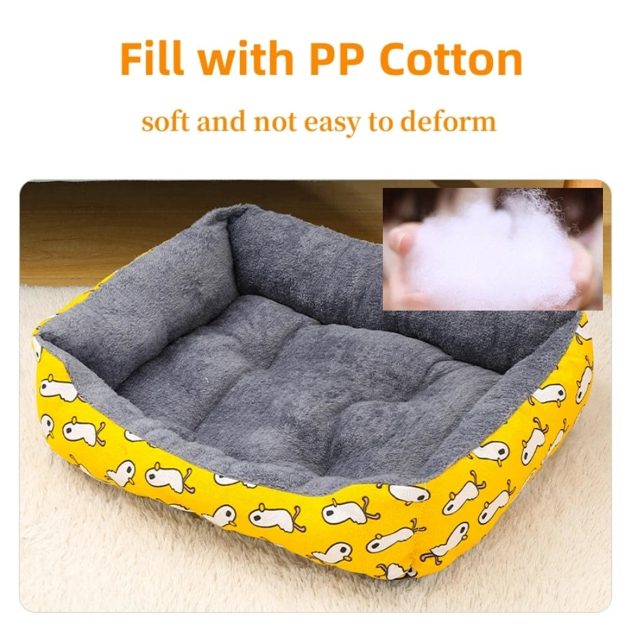 Plush Pet Bed – Warm & Thickened Sleeping Mat for Small, Medium & Large Dogs & Cats