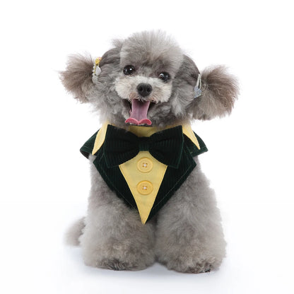 Formal Dog Tuxedo – Stylish Wedding & Party Outfit for Small & Medium Dogs