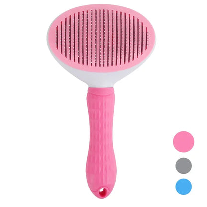 Stainless Steel Pet Grooming Brush – Hair Removal Comb for Long-Haired Dogs & Cats