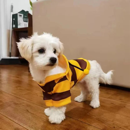 Adorable Bee Costume Hoodie – Soft Fleece Outfit for Dogs & Cats