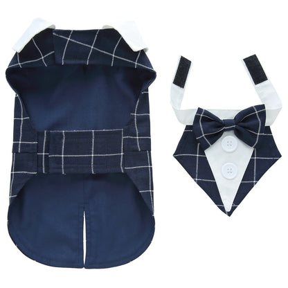 Formal Dog Tuxedo – Stylish Wedding & Party Outfit for Small & Medium Dogs