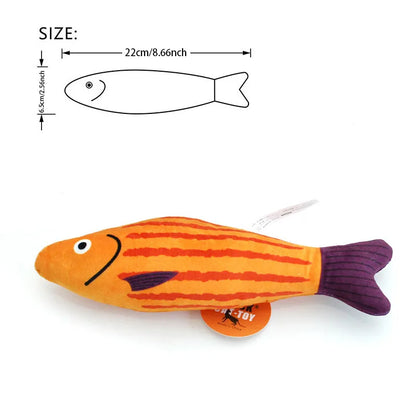 3D Realistic Fish Cat Toy – Interactive Catnip Plush Chew & Bite Pillow