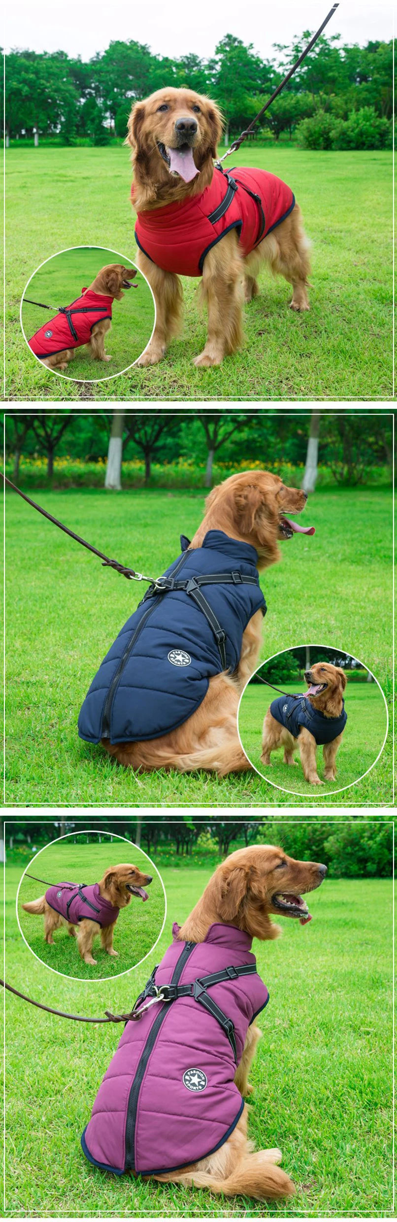 Winter Dog Coat – Reflective Warm Jacket for Small & Medium Dogs (Chihuahua, French Bulldog, Pug)