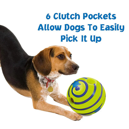 Self-Activated Squeaky Chew Ball – Interactive Toy for Cats & Dogs, Teeth Cleaning & Training