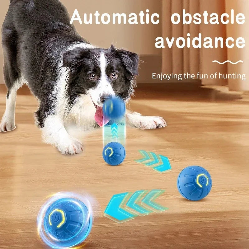 Smart Interactive Pet Ball – USB Rechargeable Automatic Moving Toy for Dogs & Cats