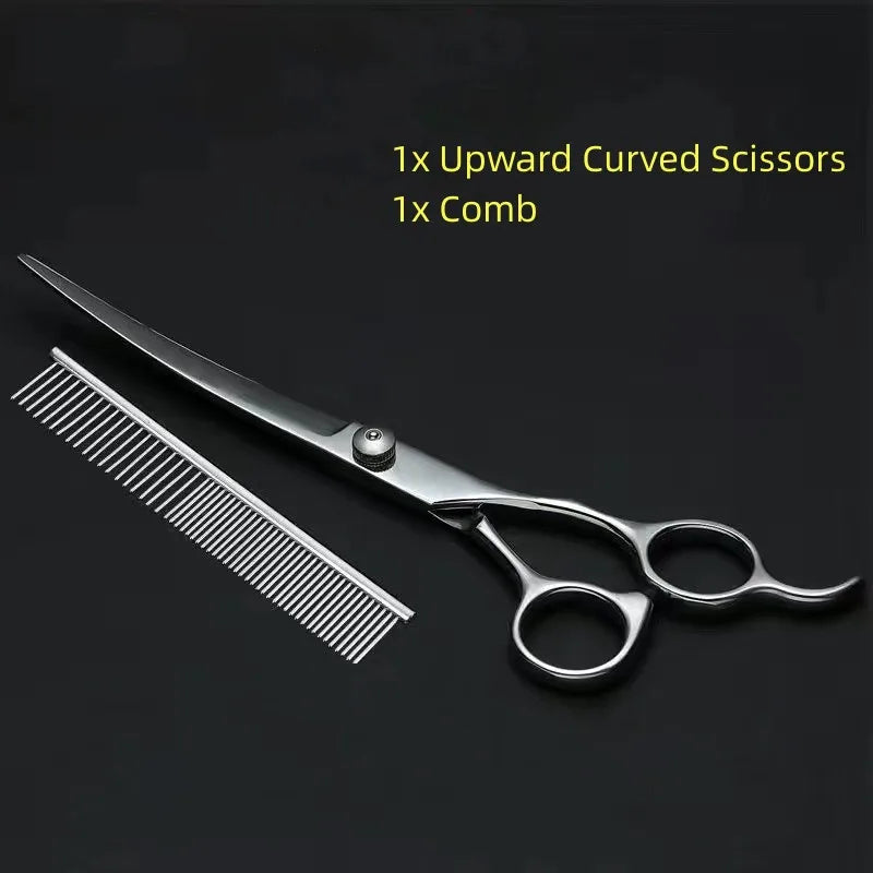 Professional Pet Grooming Scissors Set – Dog & Cat Hair Cutting & Trimming Tools