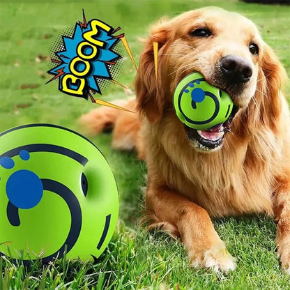 Self-Activated Squeaky Chew Ball – Interactive Toy for Cats & Dogs, Teeth Cleaning & Training