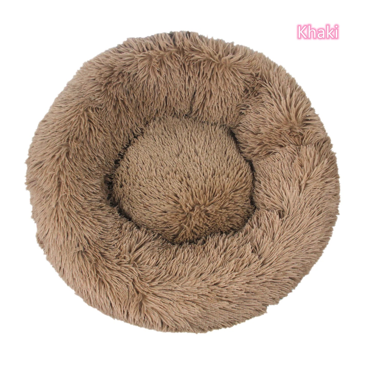 Ultra-Soft Plush Donut Cat Bed – Washable & Calming Pet Sleeping Nest for Cats & Small Dogs