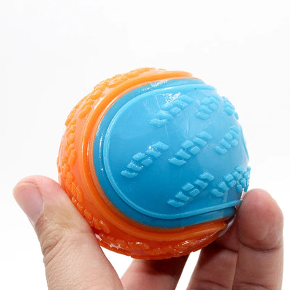 Durable Squeaky Dog Ball – Interactive Bite-Resistant Toy for Teeth Cleaning & Chewing