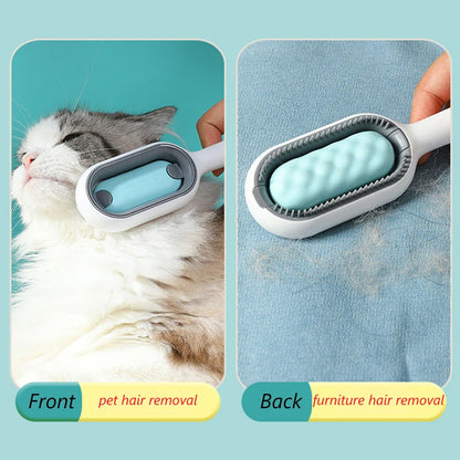 Double-Sided Pet Hair Removal Brush – Grooming Comb for Cats & Dogs