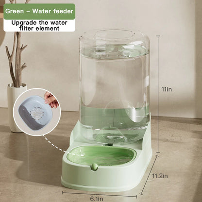 Large Capacity Automatic Pet Feeder & Water Dispenser – Self-Refilling Bowl for Cats & Dogs