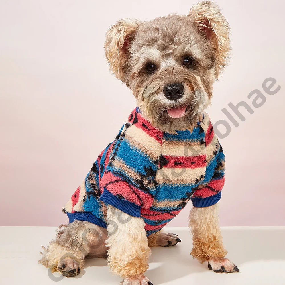 Cozy Winter Pet Sweater – Warm Fleece Jacket for Small Dogs & Cats