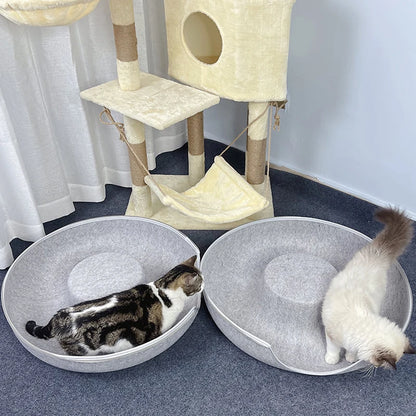 Donut Cat Tunnel Bed – Interactive Hideaway & Cozy Sleeping Nest