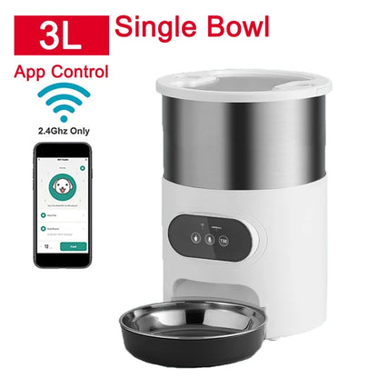 Smart Automatic Pet Feeder – App-Controlled Food Dispenser for Cats & Dogs