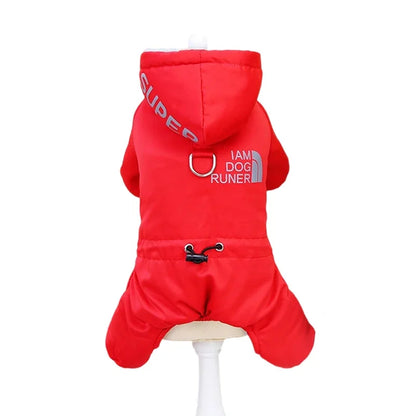 Waterproof Winter Dog Jumpsuit – Warm Hooded Coat for Small & Medium Dogs