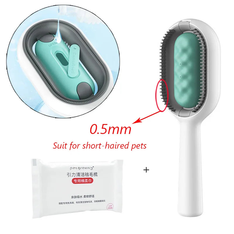 Double-Sided Pet Hair Removal Brush – Grooming Comb for Cats & Dogs