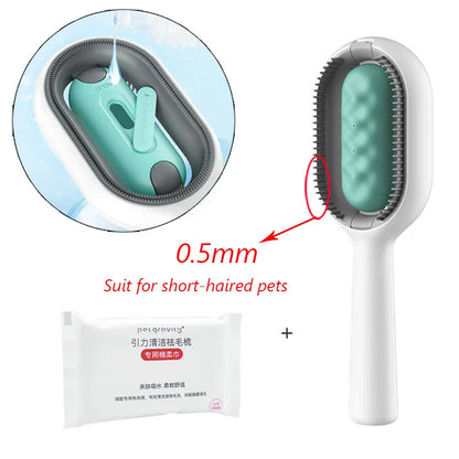 Double-Sided Pet Hair Removal Brush – Grooming Comb for Cats & Dogs