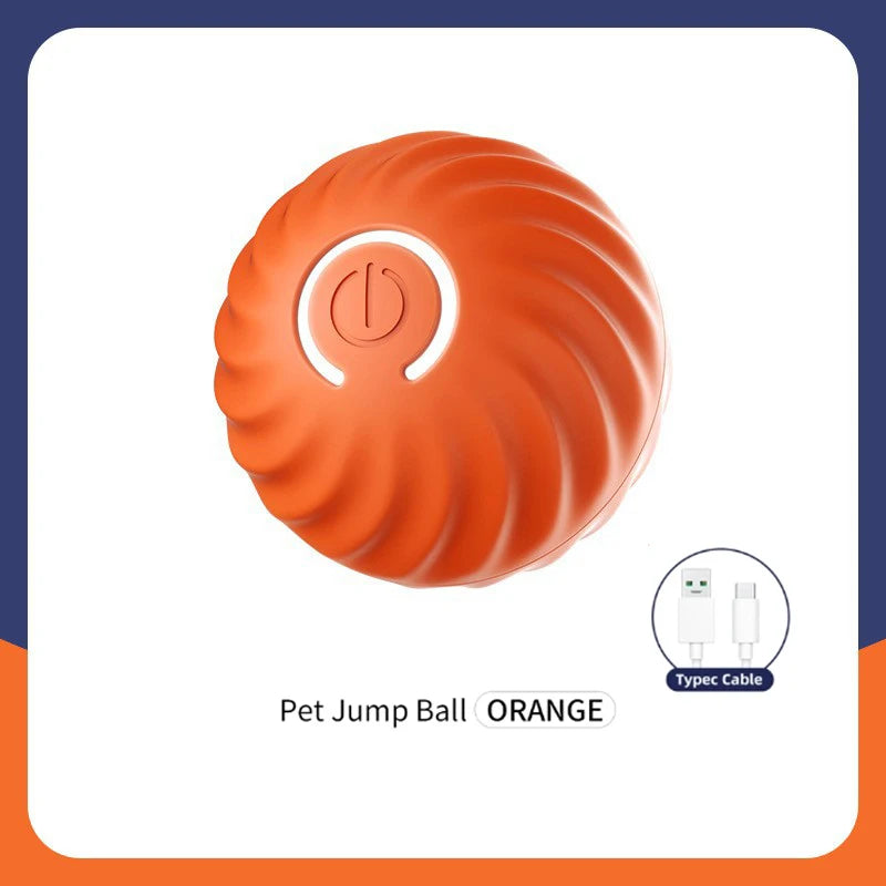 Smart Interactive Pet Ball – USB Rechargeable Automatic Moving Toy for Dogs & Cats