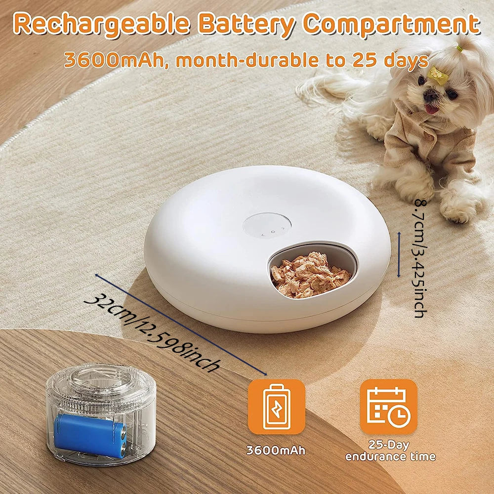 Smart Automatic Pet Feeder – WiFi-Enabled Food Dispenser for Cats & Dogs