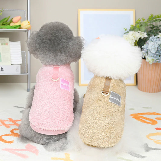 Warm Fleece Pet Sweater – Soft & Cozy Winter Vest for Small Dogs & Cats