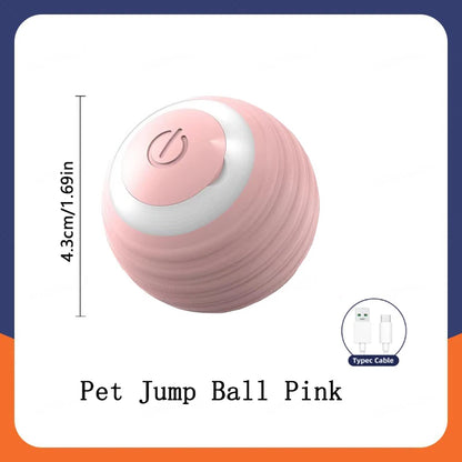 Smart Interactive Pet Ball – USB Rechargeable Automatic Moving Toy for Dogs & Cats