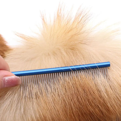 Stainless Steel Pet Flea Comb – Non-Rust, Fine-Tooth Grooming for Dogs & Cats