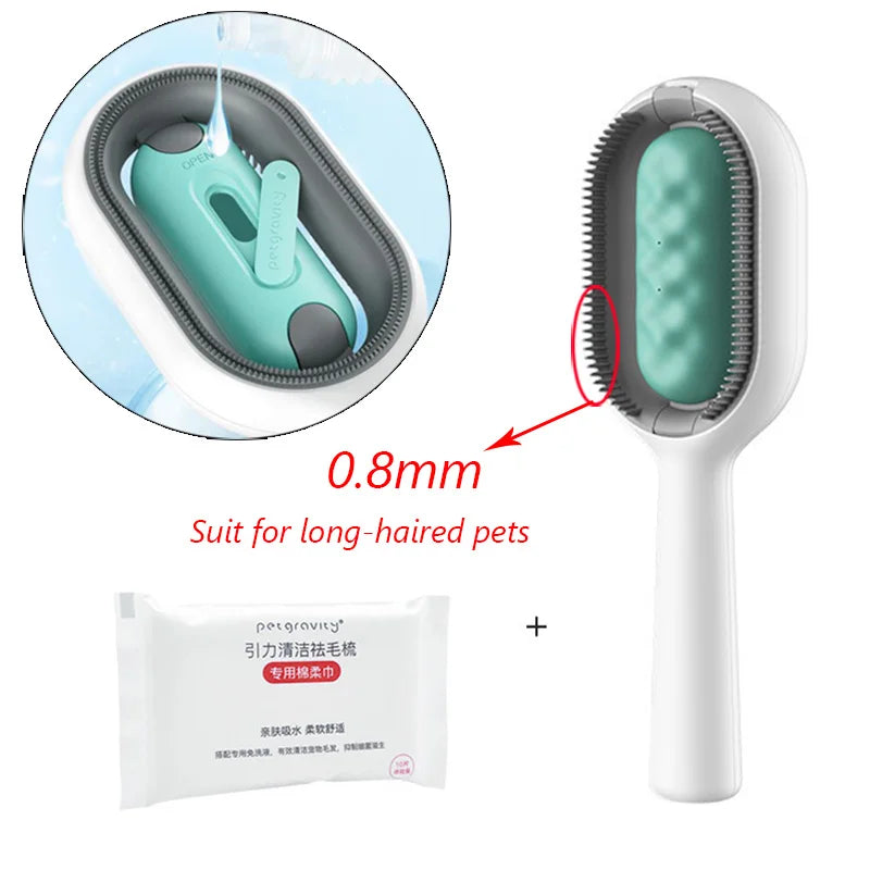 Double-Sided Pet Hair Removal Brush – Grooming Comb for Cats & Dogs