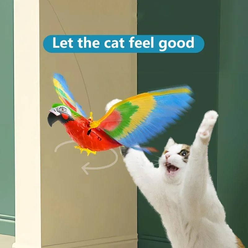 Electric Flying Bird Cat Toy – Interactive Hanging Eagle Teaser for Play & Exercise