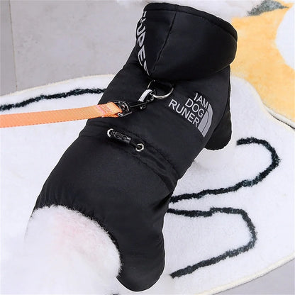 Waterproof Winter Dog Jumpsuit – Warm Hooded Coat for Small & Medium Dogs