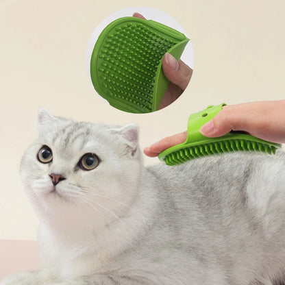 Soft Silicone Pet Bath Brush – Gentle Massage & Hair Removal Comb for Dogs & Cats