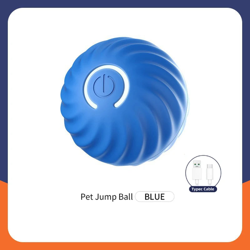 Smart Interactive Pet Ball – USB Rechargeable Automatic Moving Toy for Dogs & Cats