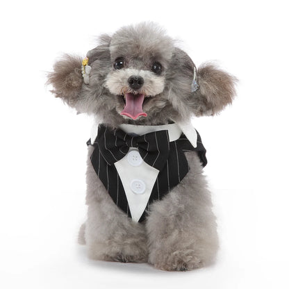 Formal Dog Tuxedo – Stylish Wedding & Party Outfit for Small & Medium Dogs