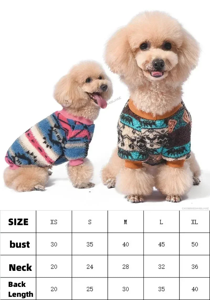 Cozy Winter Pet Sweater – Warm Fleece Jacket for Small Dogs & Cats