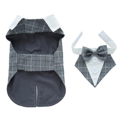 Formal Dog Tuxedo – Stylish Wedding & Party Outfit for Small & Medium Dogs